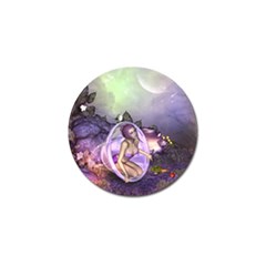 Wonderful Fairy In The Wonderland , Colorful Landscape Golf Ball Marker by FantasyWorld7