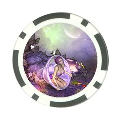 Wonderful Fairy In The Wonderland , Colorful Landscape Poker Chip Card Guard by FantasyWorld7