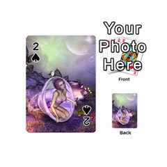 Wonderful Fairy In The Wonderland , Colorful Landscape Playing Cards 54 (mini)  by FantasyWorld7