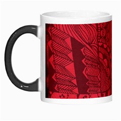 Deep Red Background Abstract Morph Mugs by Simbadda