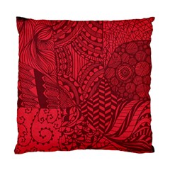 Deep Red Background Abstract Standard Cushion Case (one Side) by Simbadda