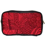 Deep Red Background Abstract Toiletries Bags 2-Side Front