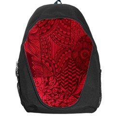 Deep Red Background Abstract Backpack Bag by Simbadda