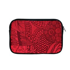 Deep Red Background Abstract Apple Macbook Pro 13  Zipper Case by Simbadda