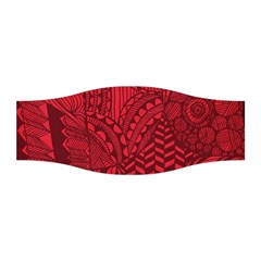 Deep Red Background Abstract Stretchable Headband by Simbadda