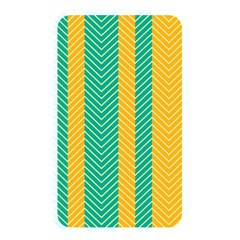 Green And Orange Herringbone Wallpaper Pattern Background Memory Card Reader by Simbadda