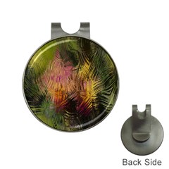 Abstract Brush Strokes In A Floral Pattern  Hat Clips With Golf Markers by Simbadda