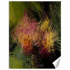 Abstract Brush Strokes In A Floral Pattern  Canvas 12  X 16   by Simbadda