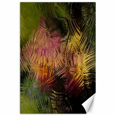 Abstract Brush Strokes In A Floral Pattern  Canvas 20  X 30   by Simbadda