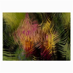 Abstract Brush Strokes In A Floral Pattern  Large Glasses Cloth by Simbadda