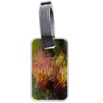 Abstract Brush Strokes In A Floral Pattern  Luggage Tags (Two Sides) Back