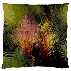 Abstract Brush Strokes In A Floral Pattern  Standard Flano Cushion Case (two Sides) by Simbadda