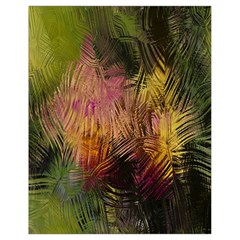 Abstract Brush Strokes In A Floral Pattern  Drawstring Bag (small) by Simbadda