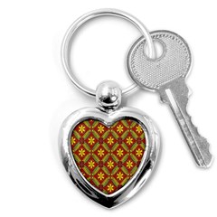 Beautiful Abstract Pattern Background Wallpaper Seamless Key Chains (heart)  by Simbadda