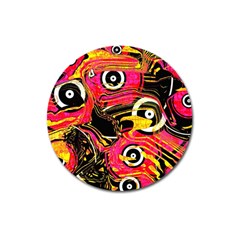 Abstract Clutter Pattern Baffled Field Magnet 3  (round) by Simbadda