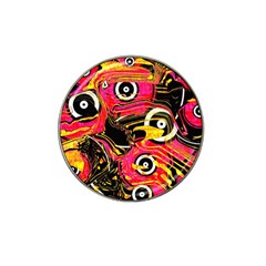 Abstract Clutter Pattern Baffled Field Hat Clip Ball Marker by Simbadda