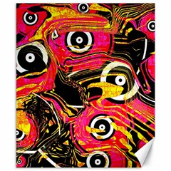 Abstract Clutter Pattern Baffled Field Canvas 8  X 10  by Simbadda