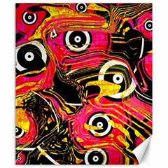 Abstract Clutter Pattern Baffled Field Canvas 20  X 24   by Simbadda