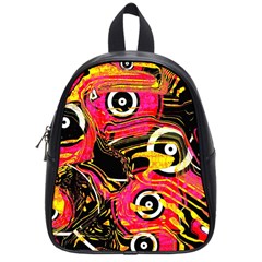 Abstract Clutter Pattern Baffled Field School Bags (small)  by Simbadda