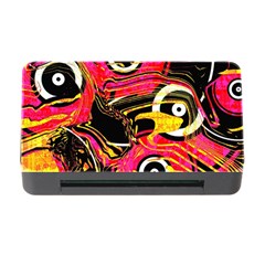 Abstract Clutter Pattern Baffled Field Memory Card Reader With Cf by Simbadda