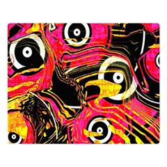 Abstract Clutter Pattern Baffled Field Double Sided Flano Blanket (large)  by Simbadda