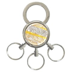 Abstract Composition Pattern 3-ring Key Chains by Simbadda