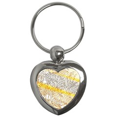 Abstract Composition Pattern Key Chains (heart)  by Simbadda