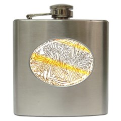 Abstract Composition Pattern Hip Flask (6 Oz)