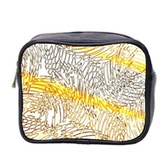 Abstract Composition Pattern Mini Toiletries Bag 2-side by Simbadda