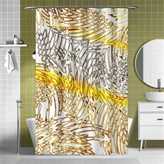 Abstract Composition Pattern Shower Curtain 48  X 72  (small)  by Simbadda