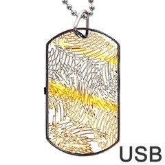 Abstract Composition Pattern Dog Tag Usb Flash (two Sides) by Simbadda