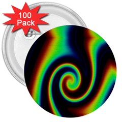 Background Colorful Vortex In Structure 3  Buttons (100 Pack)  by Simbadda