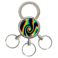 Background Colorful Vortex In Structure 3-ring Key Chains by Simbadda