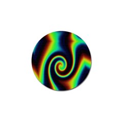 Background Colorful Vortex In Structure Golf Ball Marker