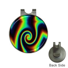 Background Colorful Vortex In Structure Hat Clips With Golf Markers by Simbadda