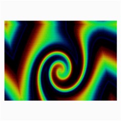 Background Colorful Vortex In Structure Large Glasses Cloth (2-side)