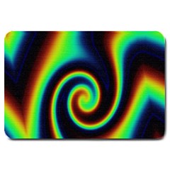 Background Colorful Vortex In Structure Large Doormat  by Simbadda