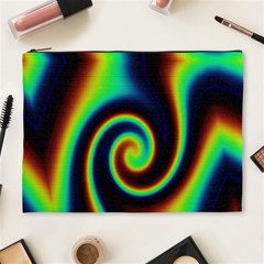 Background Colorful Vortex In Structure Cosmetic Bag (xl) by Simbadda