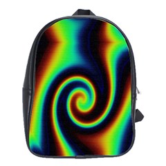 Background Colorful Vortex In Structure School Bags(large)  by Simbadda