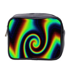 Background Colorful Vortex In Structure Mini Toiletries Bag 2-side by Simbadda