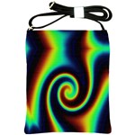 Background Colorful Vortex In Structure Shoulder Sling Bags Front