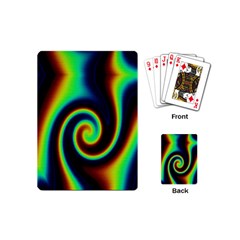 Background Colorful Vortex In Structure Playing Cards (mini)  by Simbadda