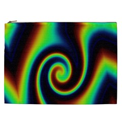 Background Colorful Vortex In Structure Cosmetic Bag (xxl)  by Simbadda