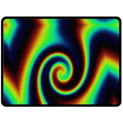 Background Colorful Vortex In Structure Double Sided Fleece Blanket (large)  by Simbadda