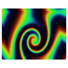 Background Colorful Vortex In Structure Double Sided Flano Blanket (medium)  by Simbadda