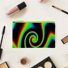 Background Colorful Vortex In Structure Cosmetic Bag (xs) by Simbadda