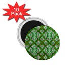 Digital Computer Graphic Seamless Geometric Ornament 1.75  Magnets (10 pack)  Front