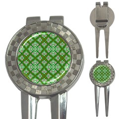 Digital Computer Graphic Seamless Geometric Ornament 3-in-1 Golf Divots