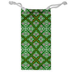 Digital Computer Graphic Seamless Geometric Ornament Jewelry Bag by Simbadda