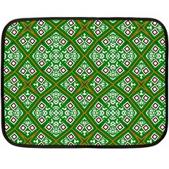 Digital Computer Graphic Seamless Geometric Ornament Fleece Blanket (mini) by Simbadda